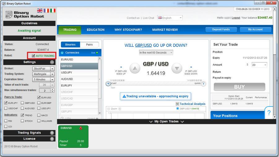 best binary option robot that takes paypal